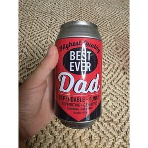 Vintage Best Ever Dad Brewing Coin Piggy BANK metal beer can